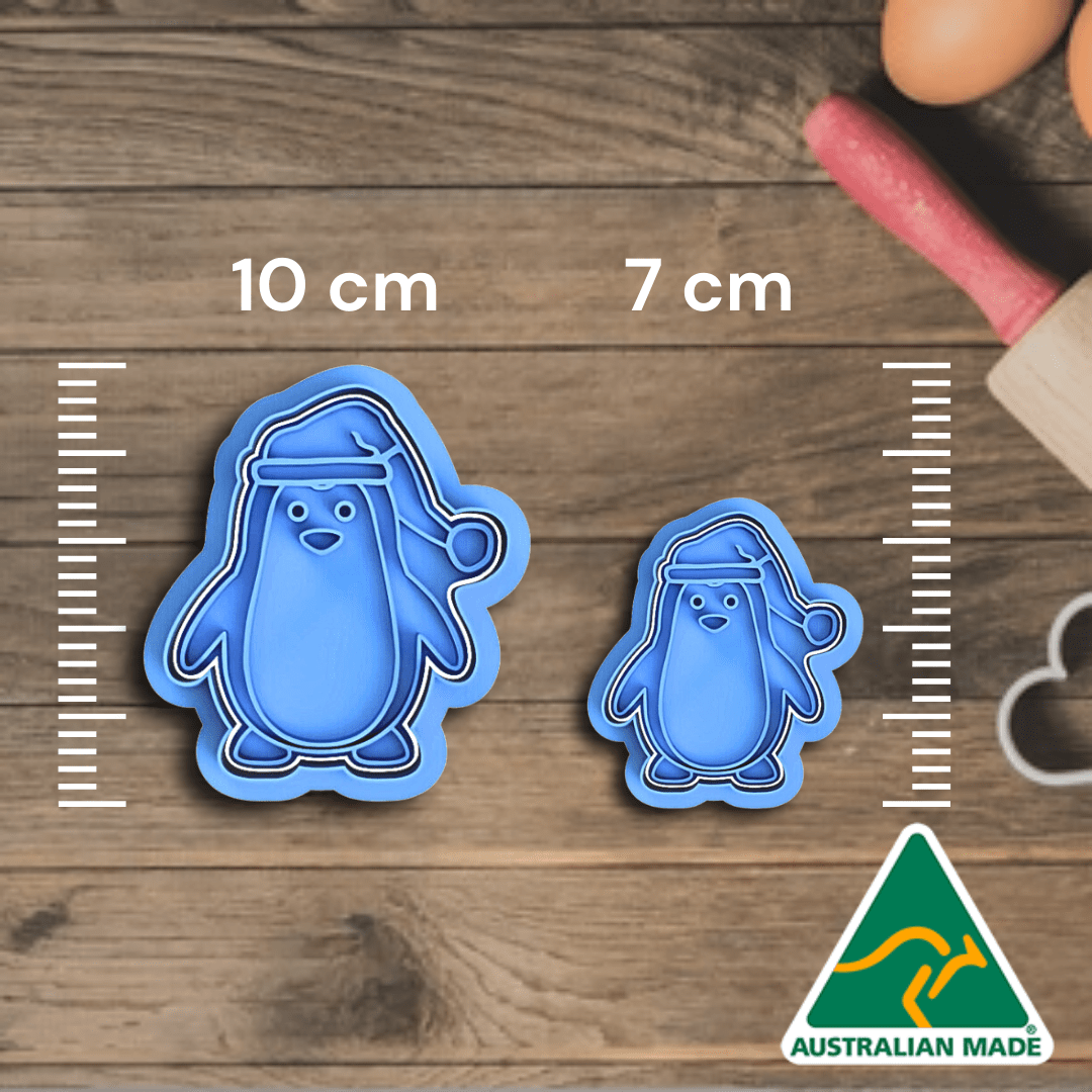 Christmas Penguin Cookie Cutter And Embosser Stamp