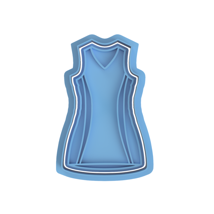 Netball Jersey Cookie Cutter and Embosser