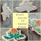 Blooming Flower Cookie Cutter and Embosser Stamp