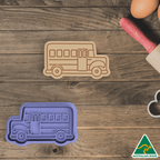 School Bus Cookie Cutter and Embosser Stamp