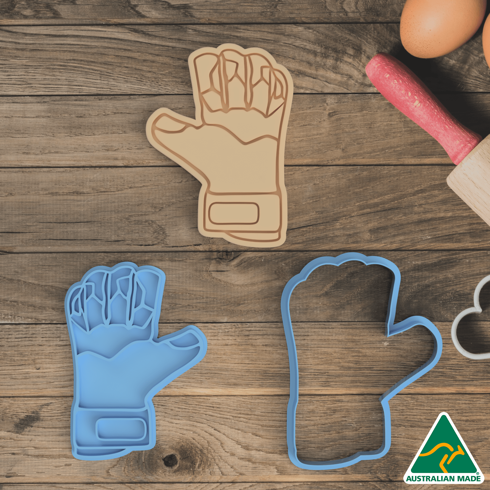 Soccer Glove Cookie Cutter and Embosser Stamp