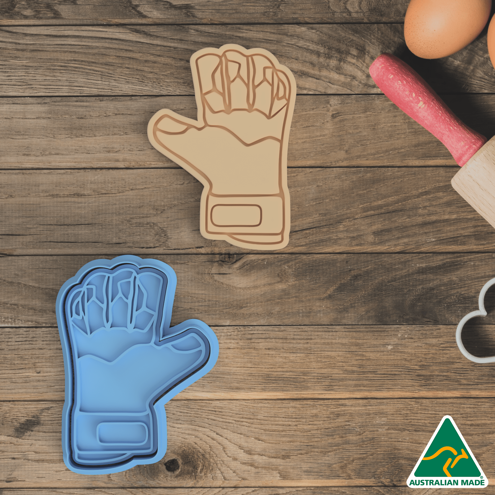 Soccer Glove Cookie Cutter and Embosser Stamp