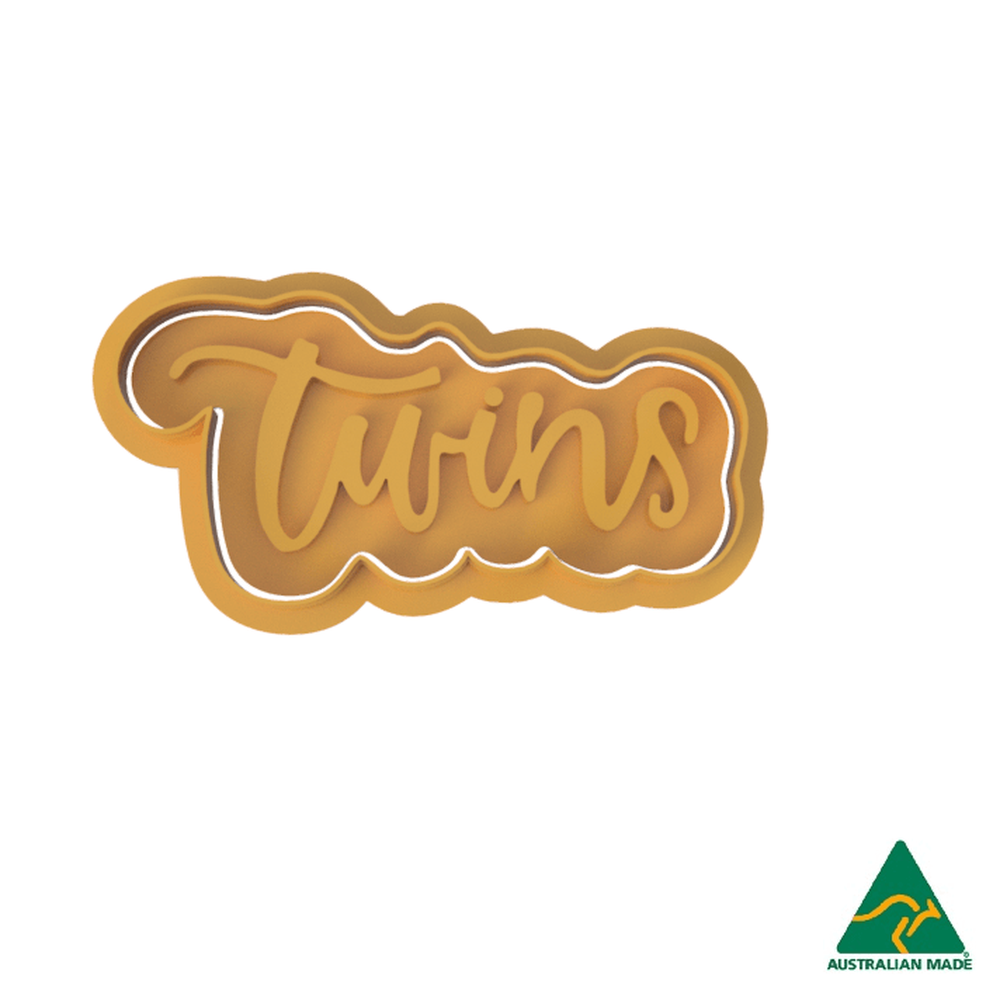 Twins Cookie Cutter and Embosser Stamp