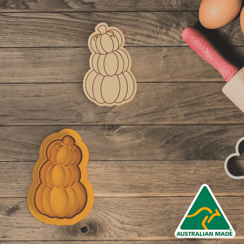 3 Pumpkins V2 Cookie Cutter and Embosser Stamp