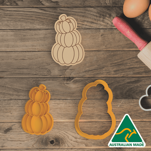 3 Pumpkins V2 Cookie Cutter and Embosser Stamp