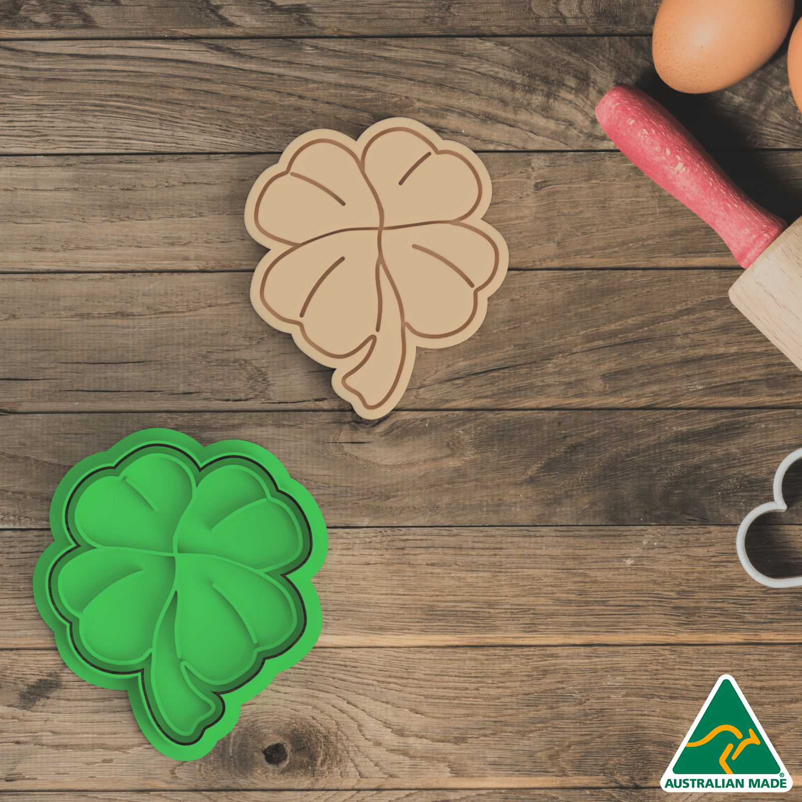 4 Leaf Clover - Cookie Cutter and Embosser Stamp