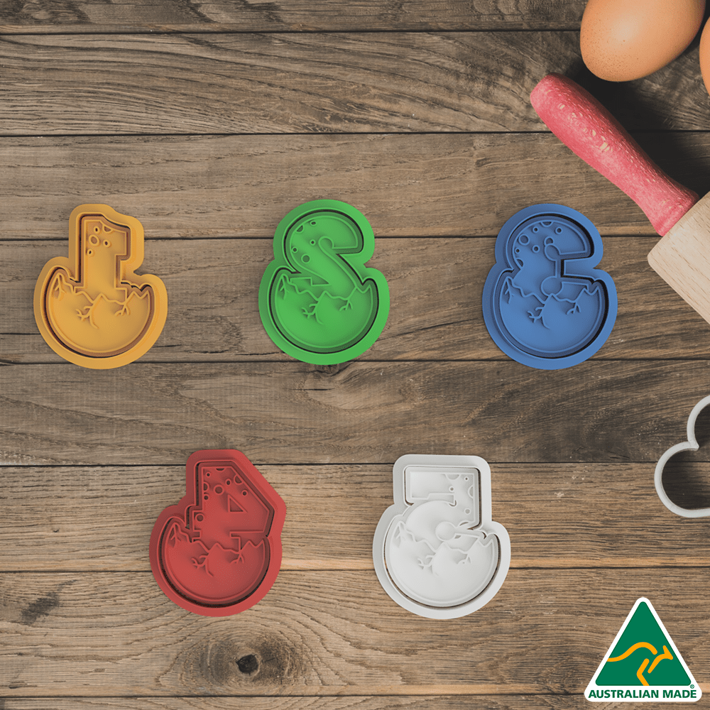Dinosaur Egg Numbers Cookie Cutters and Stamps