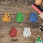 Dinosaur Egg Numbers Cookie Cutters and Stamps