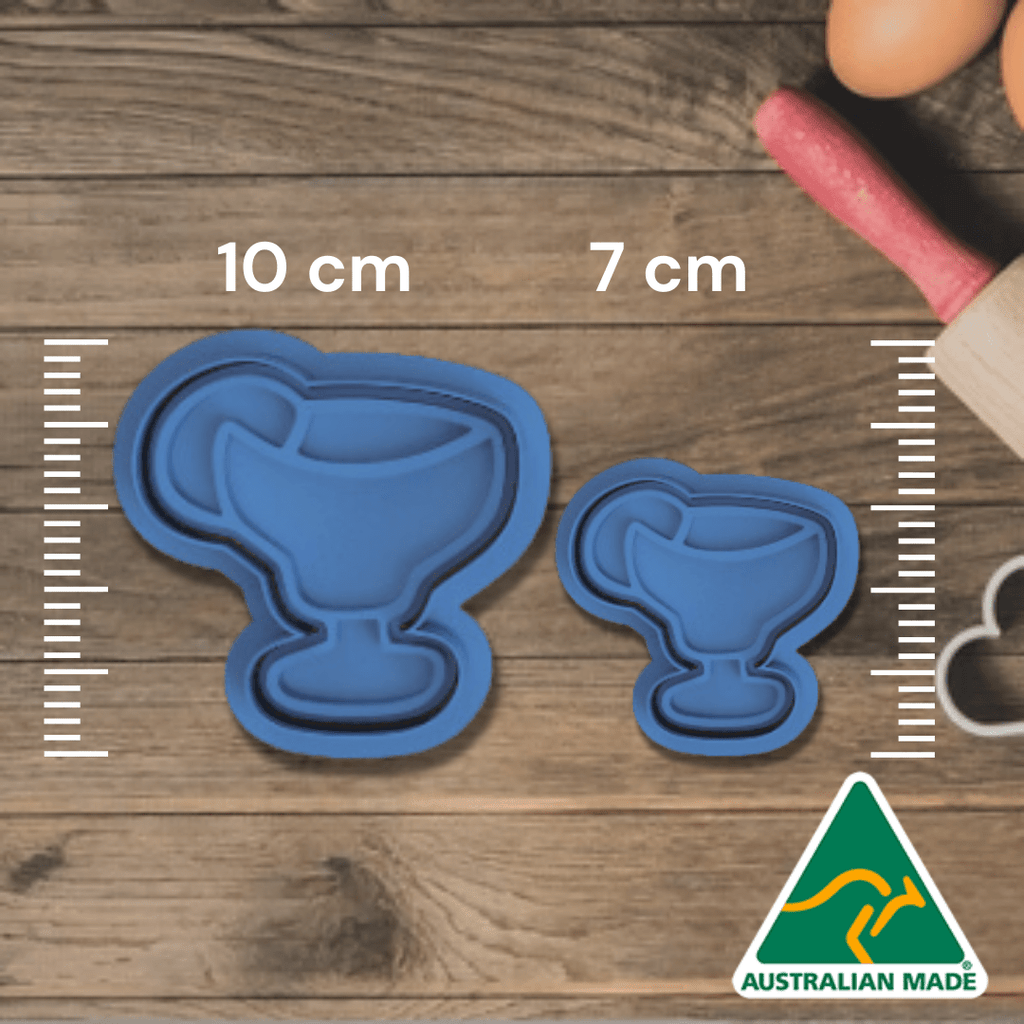 Australian Cookie Cutters Cookie Cutters Adult- Alcohol Cocktail Cookie Cutter and Embosser Stamp