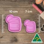 Australian Cookie Cutters Cookie Cutters Adult- Alcohol Spirit Glass Cookie Cutter and Embosser Stamp