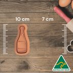 Australian Cookie Cutters Cookie Cutters Adult- Alcohol Wine Bottle Cookie Cutter and Embosser Stamp