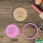 Adult- Bite Me Cookie Cutter And Embosser