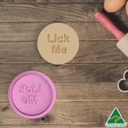 Adult- Lick Me Cookie Cutter And Embosser