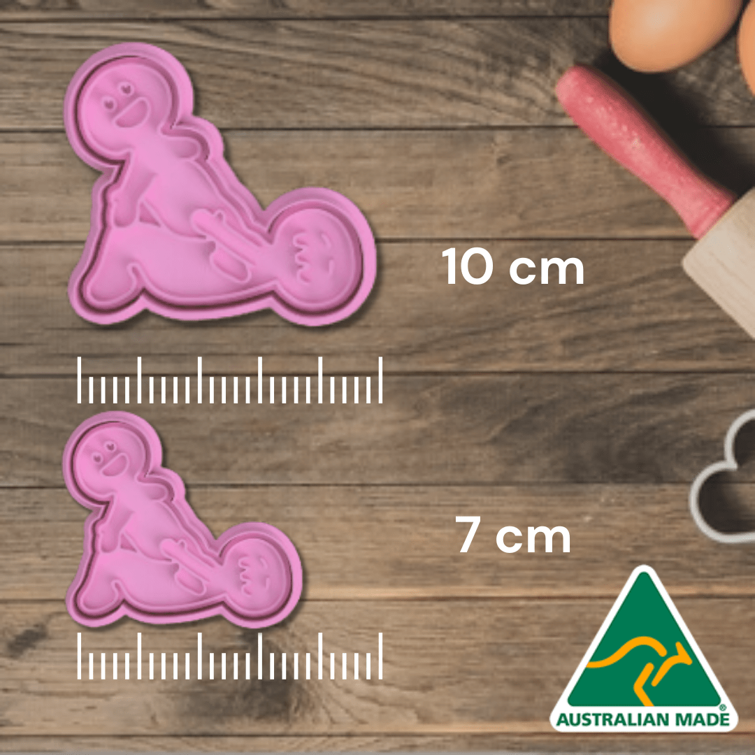 Australian Cookie Cutters Cookie Cutters Adult-Sex Positions Design 7 Cookie Cutter/Fondant Embosser Stamp