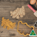 Toy Airplane Cookie Cutter and Embosser Stamp