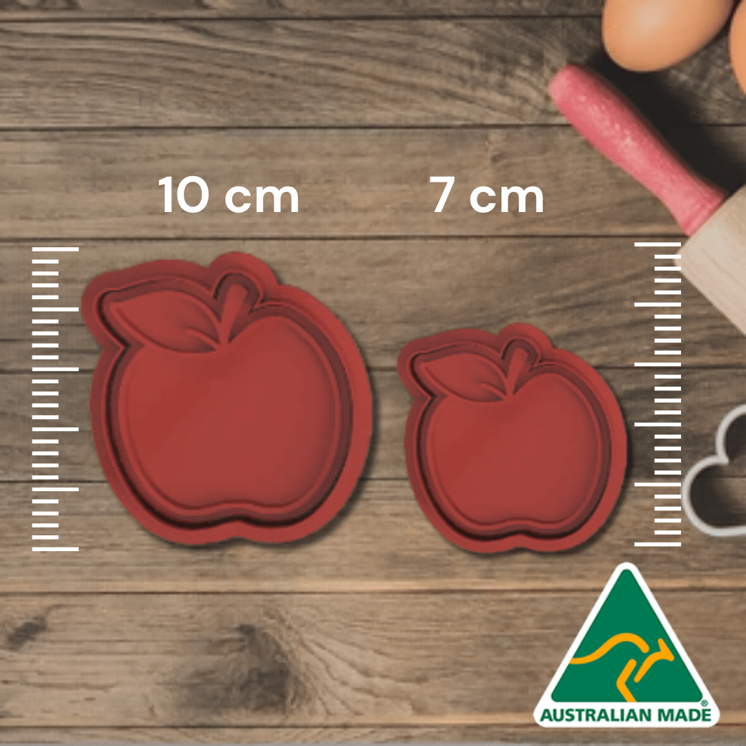Australian Cookie Cutters Cookie Cutters Apple Cookie Cutter and Embosser Stamp