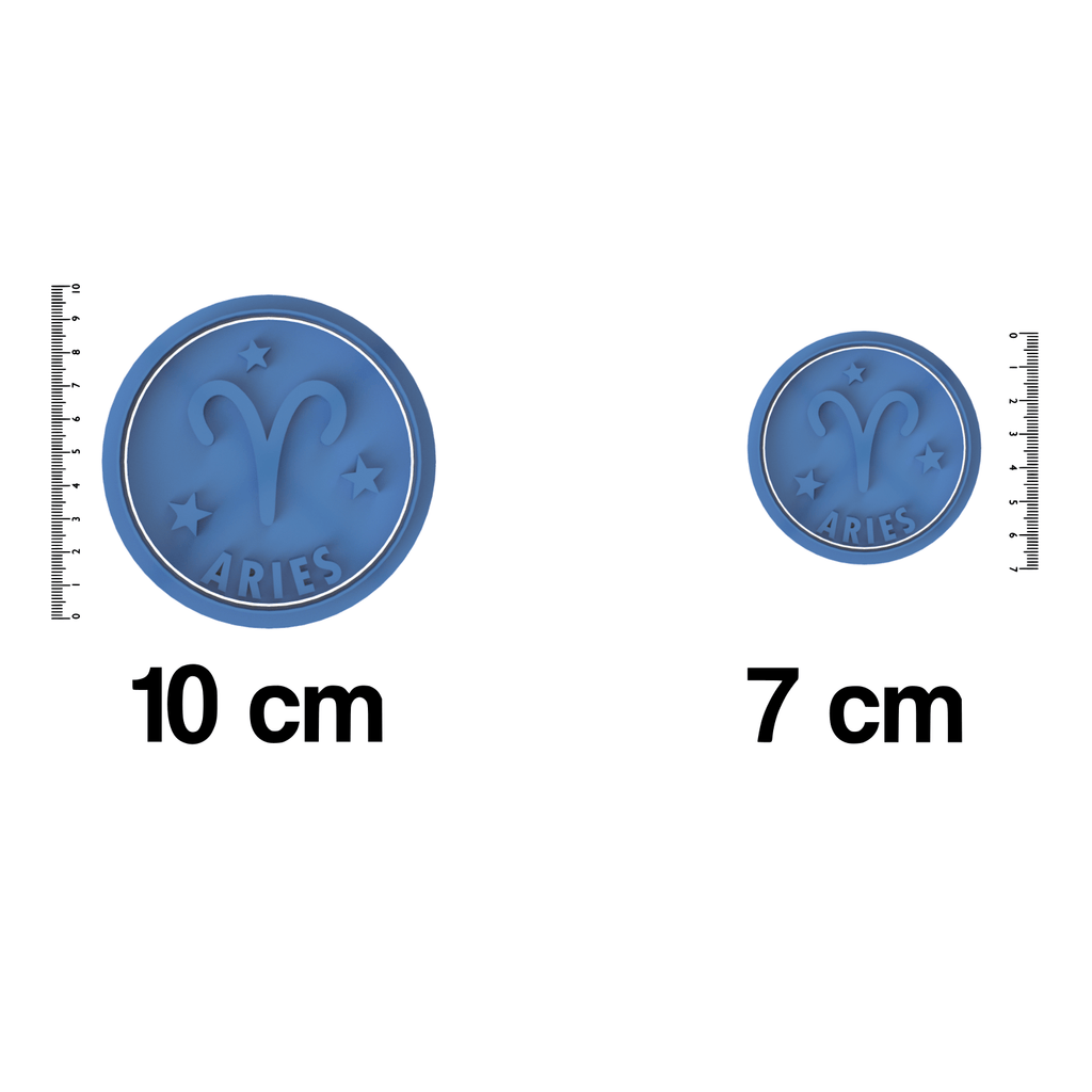 Aries Cookie Cutter and Embosser Stamp