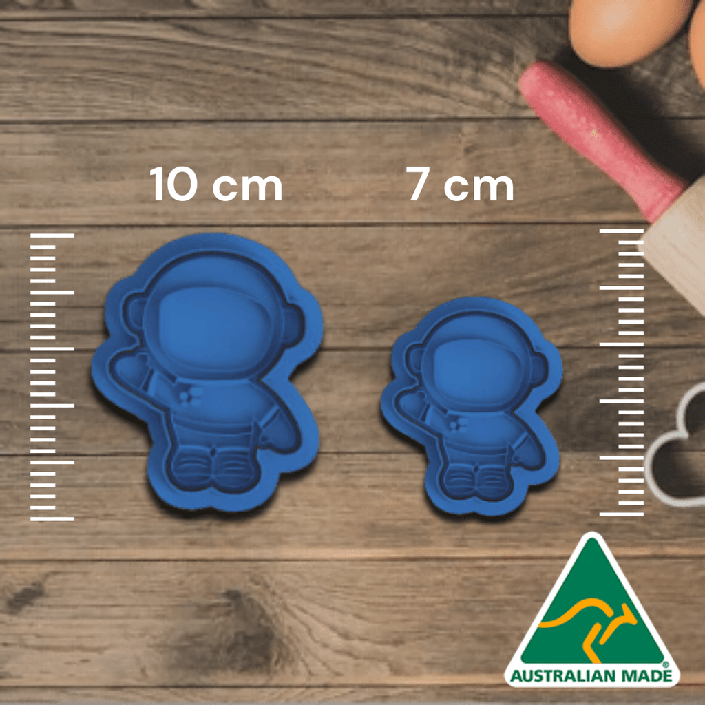 Australian Cookie Cutters Cookie Cutters Astronaut Cookie Cutter and Embosser Stamp