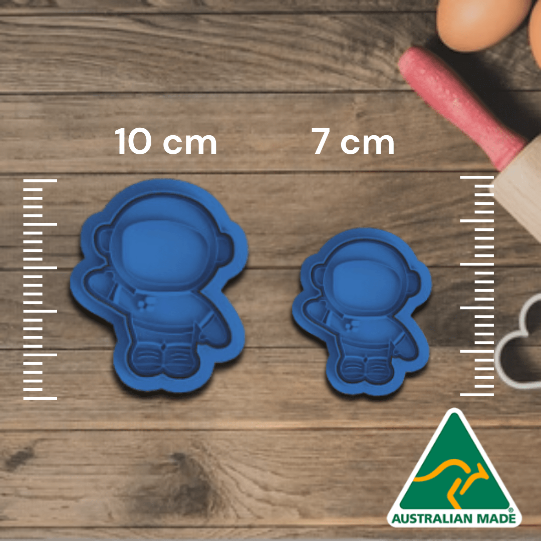Australian Cookie Cutters Cookie Cutters Astronaut Cookie Cutter and Embosser Stamp