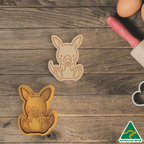 Australia Day- Kangaroo Cookie Cutter And Embosser Stamp