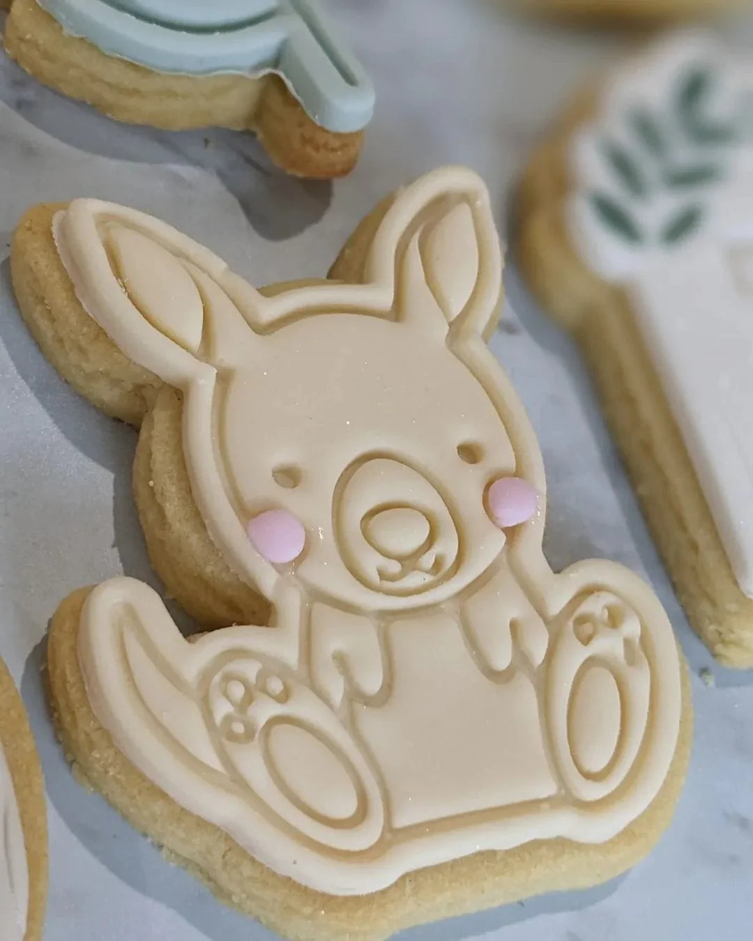 Australia Day- Kangaroo Cookie Cutter And Embosser Stamp