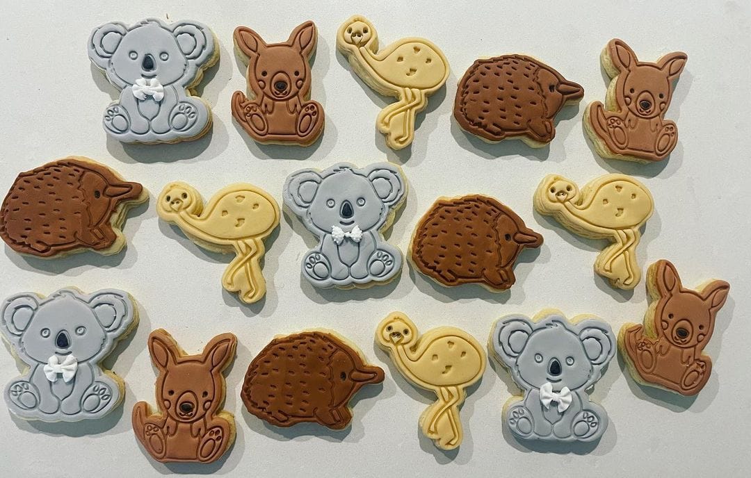Australia Day- Kangaroo Cookie Cutter And Embosser Stamp