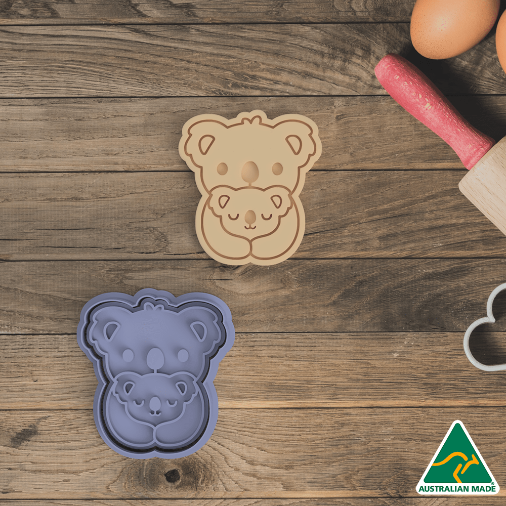 Australia Day- Koala Cookie Cutter And Embosser Stamp