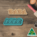 BABA 1 Cookie Cutter and Embosser Stamp