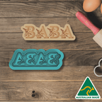BABA 1 Cookie Cutter and Embosser Stamp