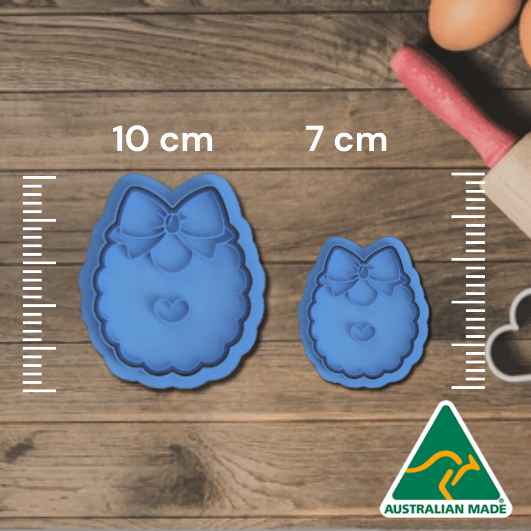 Australian Cookie Cutters Cookie Cutters Baby Bib Cookie Cutter and Embosser Stamp