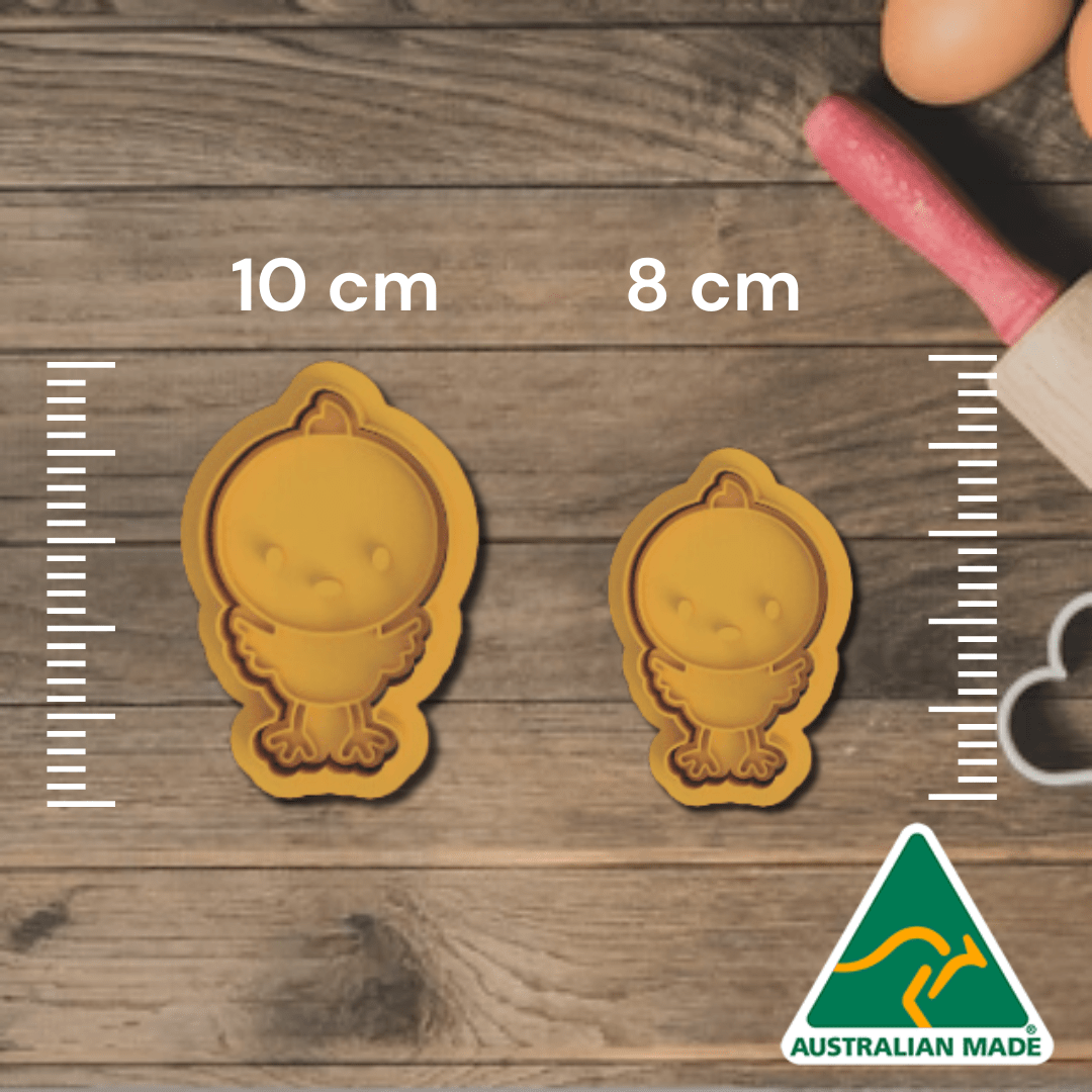 Australian Cookie Cutters Cookie Cutters Baby Chick Cookie Cutter and Embosser Stamp