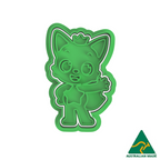 Catfish Cookie Cutter and Embosser Stamp