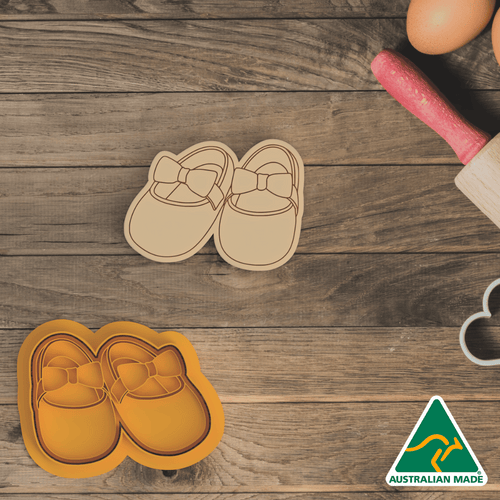 Baby Shoes Cookie Cutter and Embosser Stamp