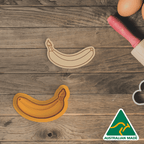 Banana Cookie Cutter and Embosser Stamp