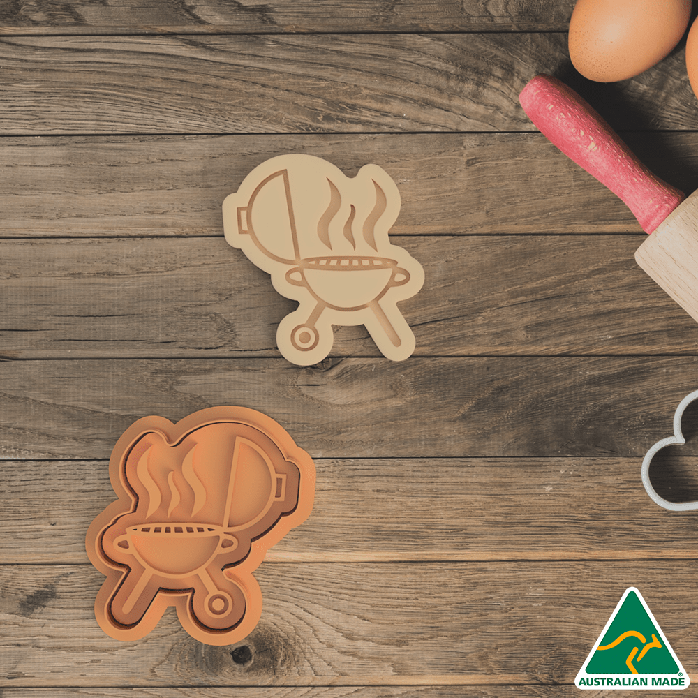 Barbeque Cookie Cutter and Embosser Stamp