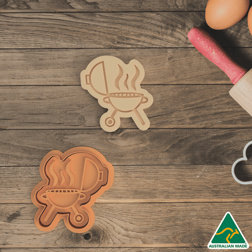 Barbeque Cookie Cutter and Embosser Stamp
