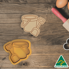 Beach Bucket Cookie Cutter and Embosser Stamp