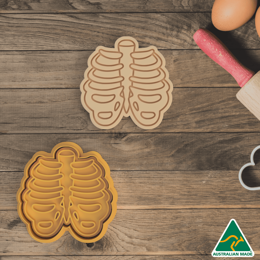 Body Organs Set Cookie Cutter and Embosser Stamp