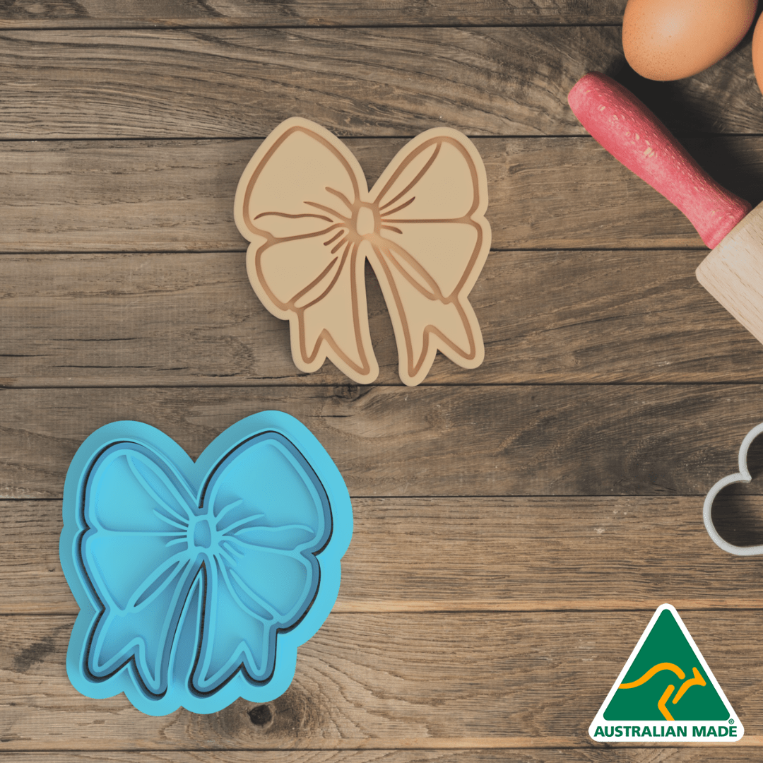 Ribbon Cookie Cutter and Embosser Stamp