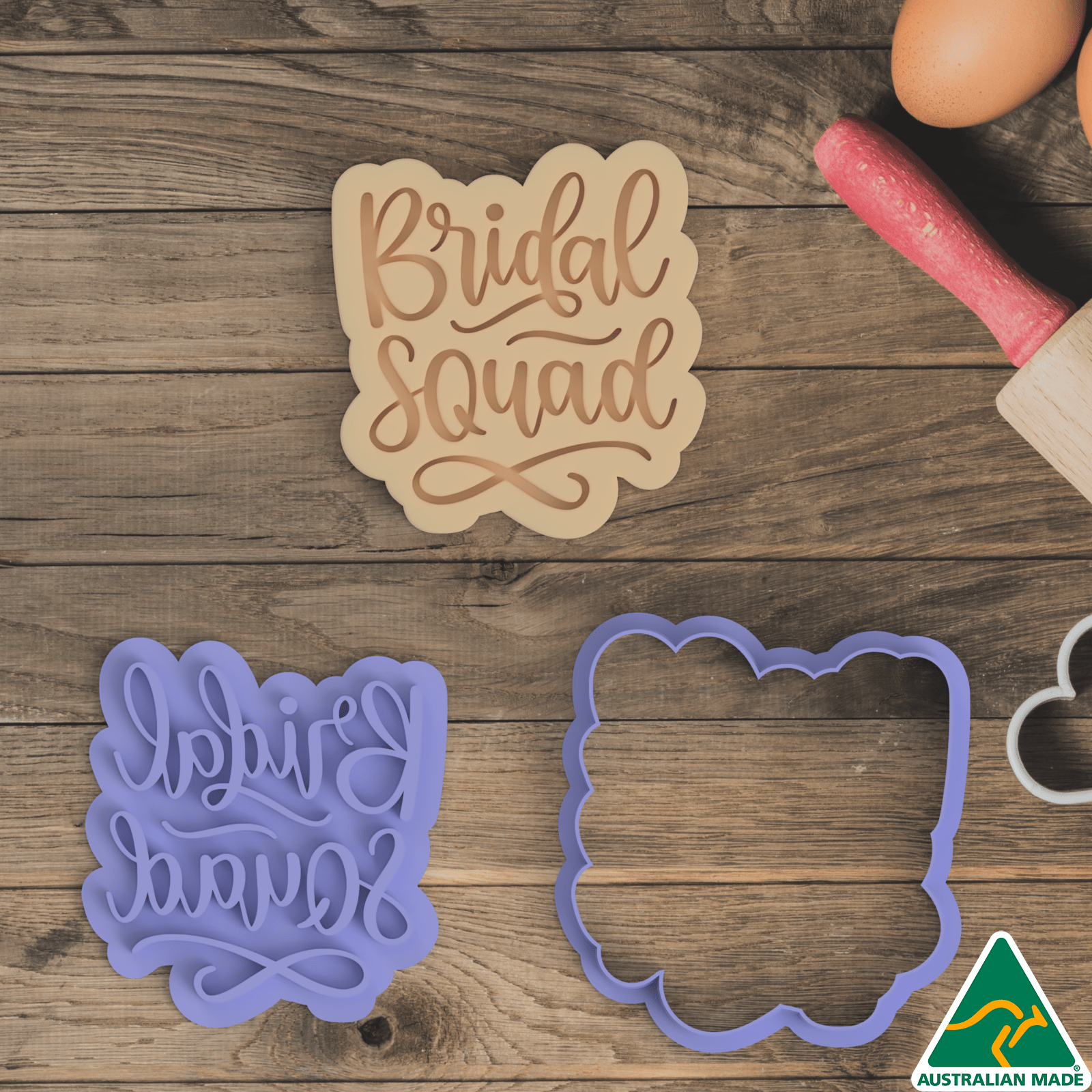 Bridal Squad - Cookie Cutter and Embosser Stamp