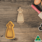 Bridal Wedding Dress Cookie Cutter/Fondant Embosser Stamp
