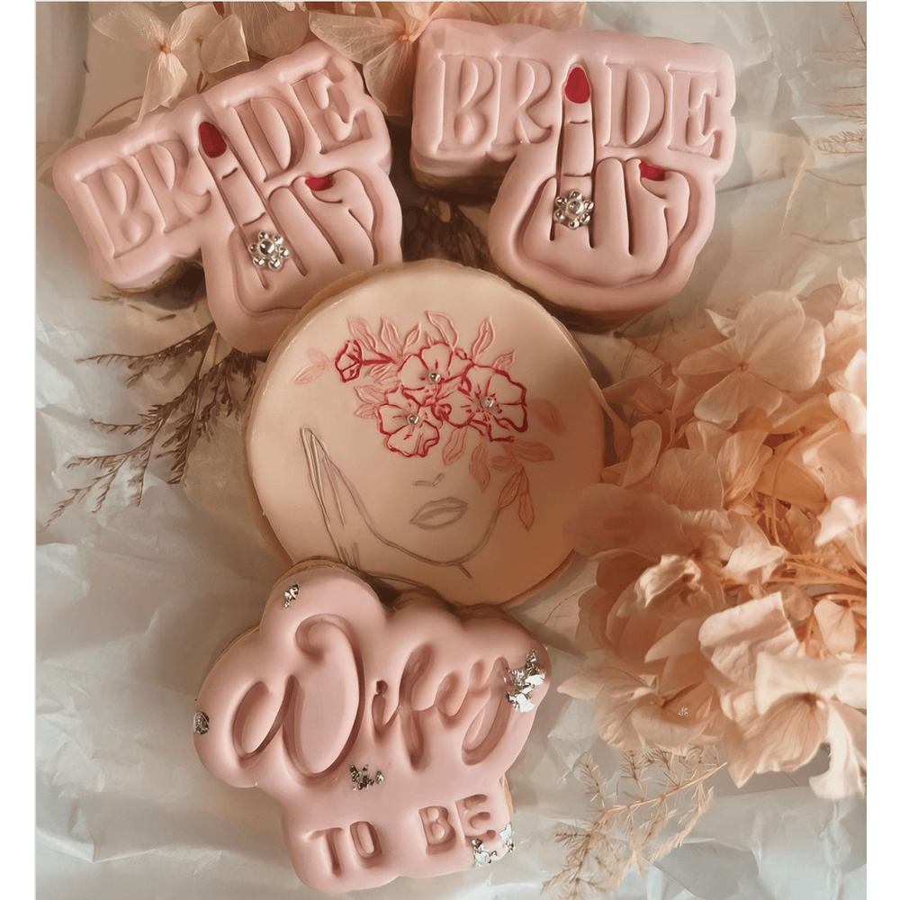 Bride Finger Cookie Cutter and Embosser Stamp