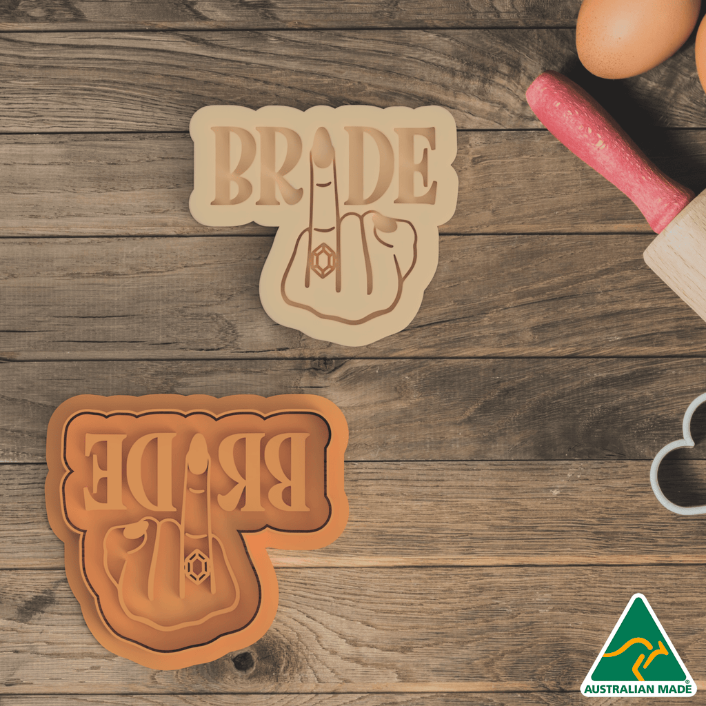Bride Finger Cookie Cutter and Embosser Stamp