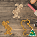 Bunny Carrying Eggs Cookie Cutter And Embosser Stamp