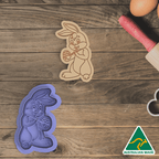 Bunny Painting Egg Cookie Cutter And Embosser Stamp