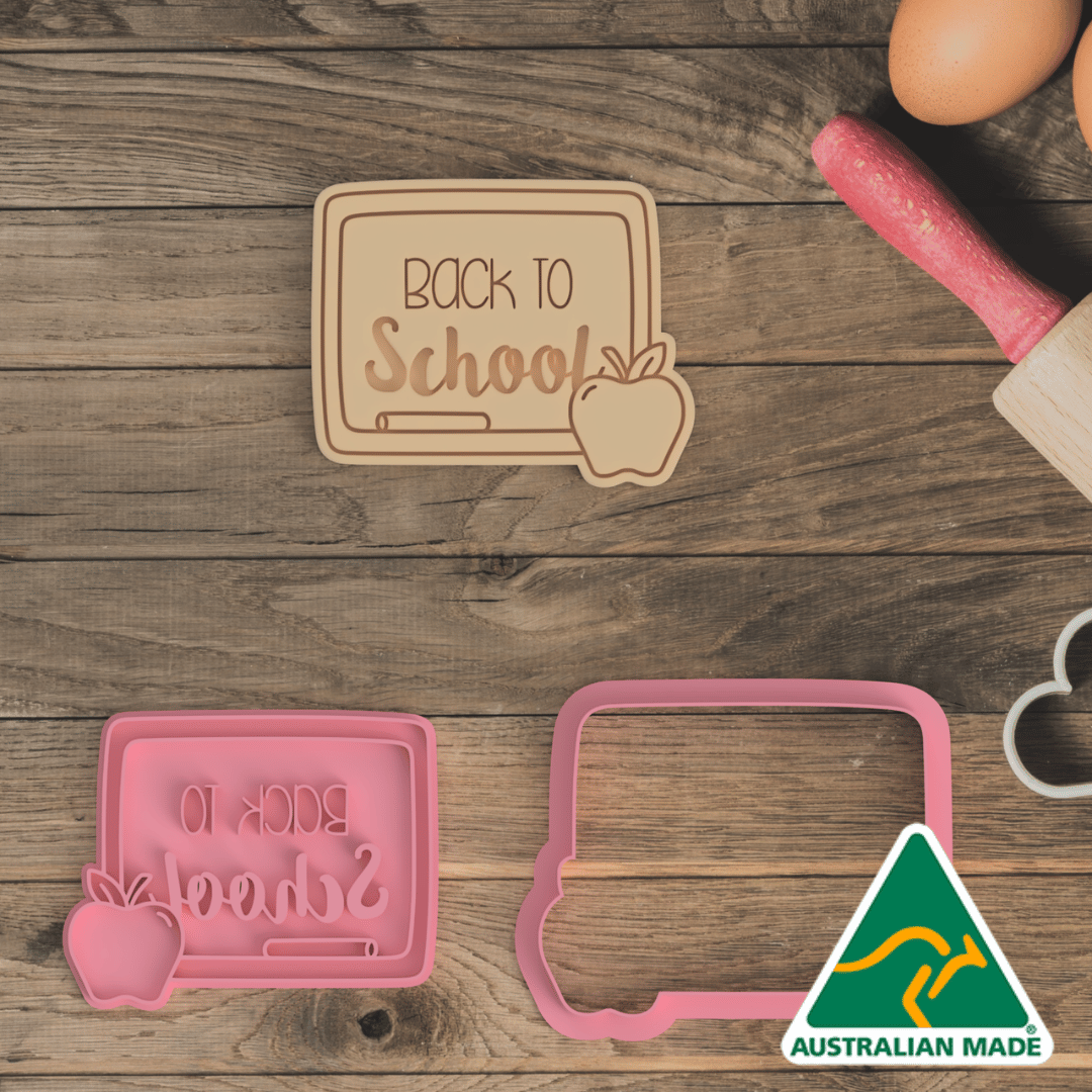 Back to School Cookie Cutter and Embosser Stamp