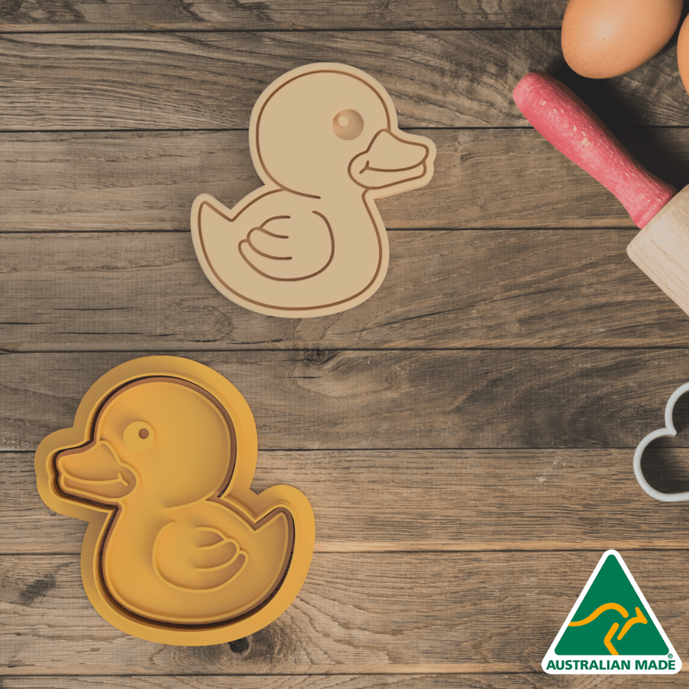 Rubber Ducky Cookie Cutter And Embosser Stamp