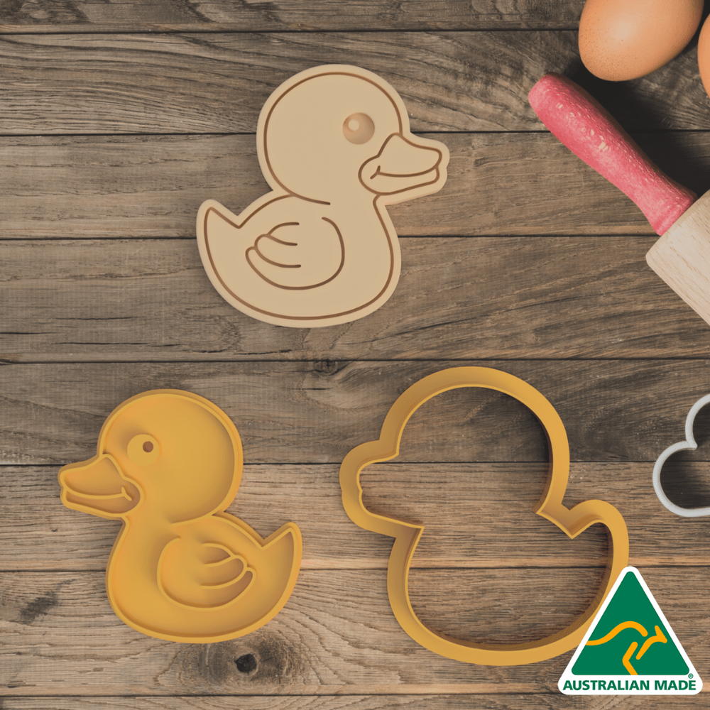 Rubber Ducky Cookie Cutter And Embosser Stamp
