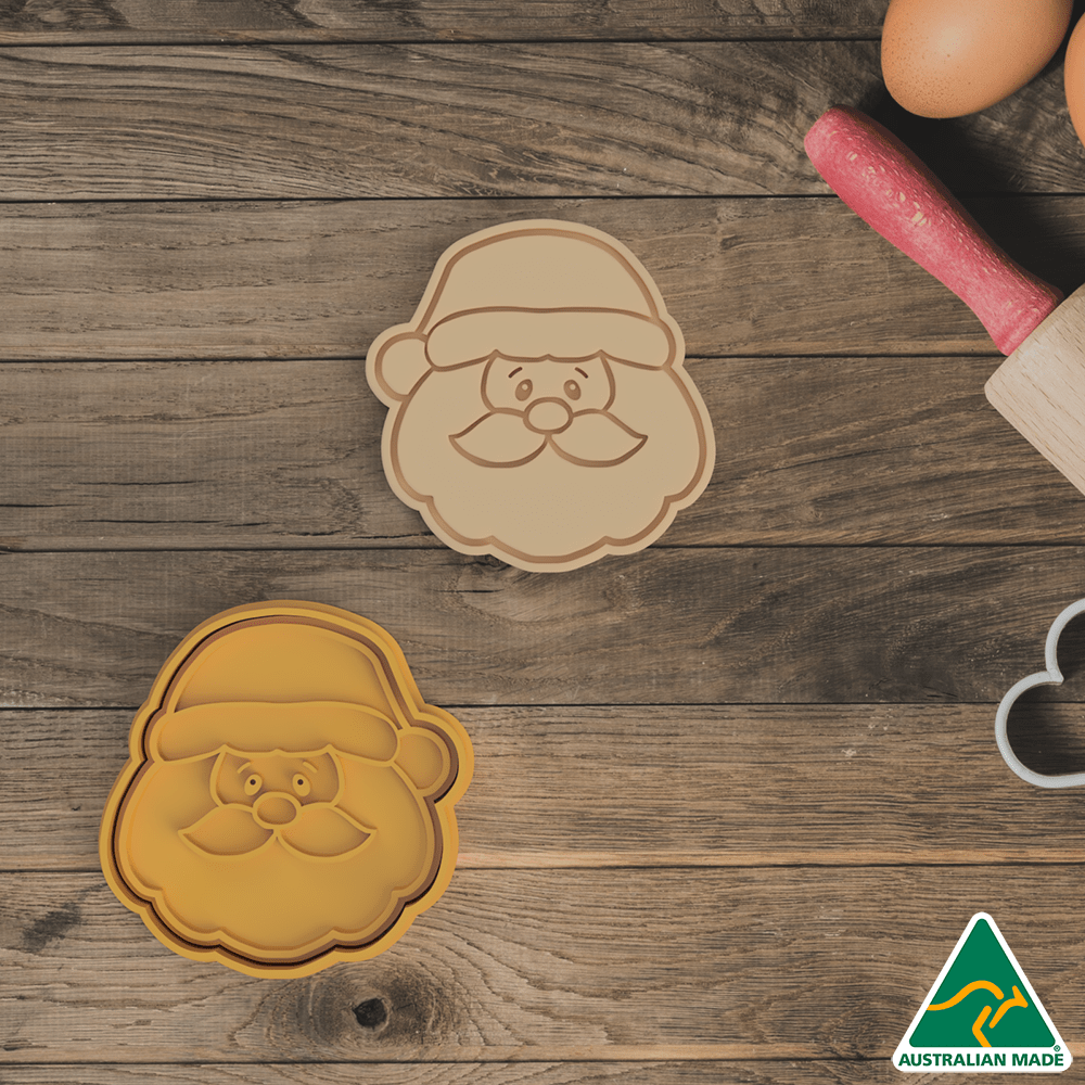 Christmas Eve Santa Cookie Cutter and Embosser Stamp