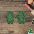 Christmas Gingerbread Couples Cookie Cutter and Embosser Stamp